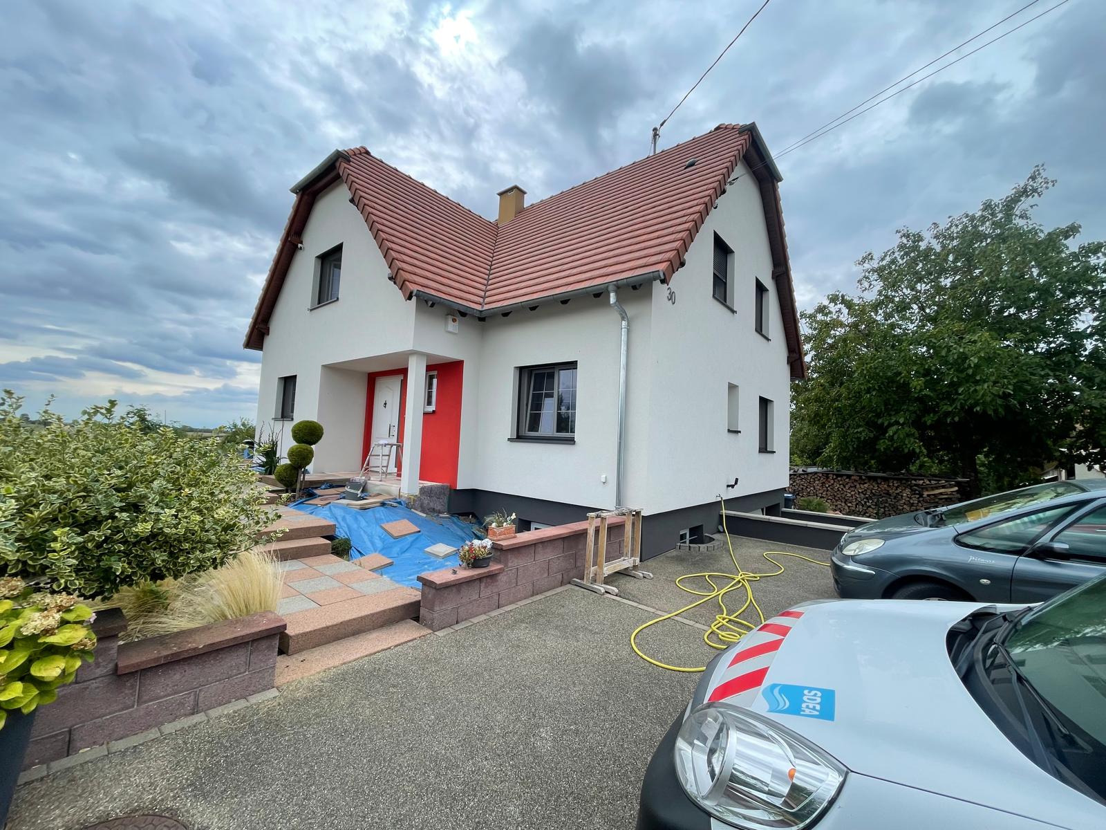 Chantier de façade par Crépi Centre en Alsace