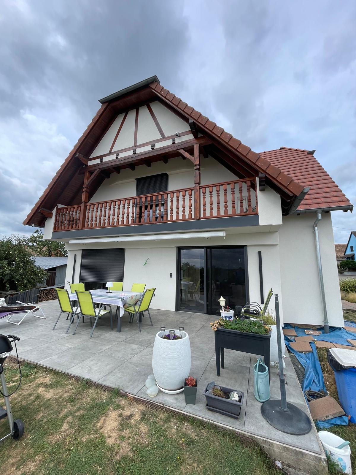 Chantier de façade par Crépi Centre en Alsace